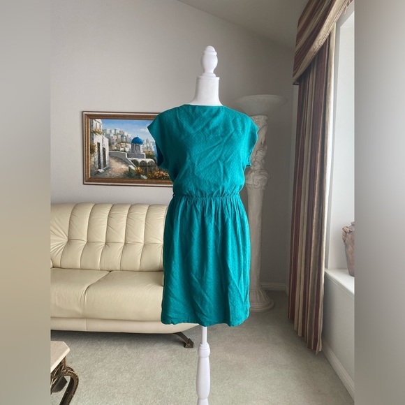 Sessun autumnal leaf patter dress, M size - Picture 12 of 13